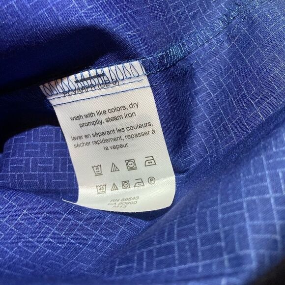 VAN HEUSEN Flex Men’s Blue/White  Plaid Shirt Size 17 32/33 New with tags. - Picture 4 of 11